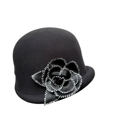 Mayser Hut Glocke Ulla Flower grau
