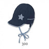 Sterntaler Schirmmütze Bindemütze blau - Sterntaler® - hutwelt